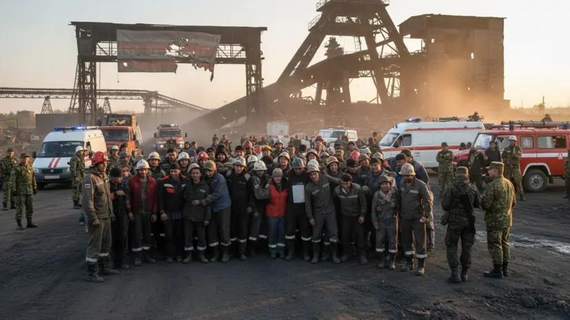 Все горняки подняты из забоя шахты «Белореченская» в ЛНР после атаки ВСУ