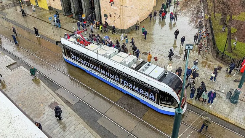 Собянин открыл второй Московский трамвайный диаметр Т2