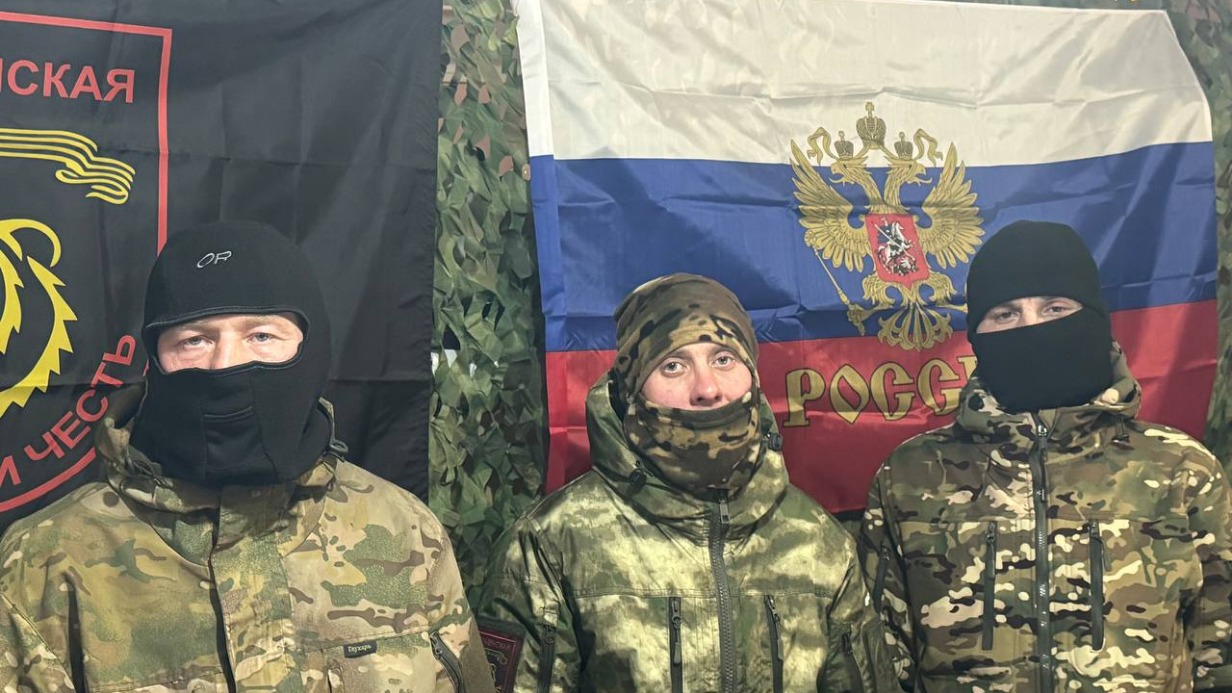 Штурмовики 1-го батальона 1-й Славянской бригады: «Рог», «Кент» и «Джокер»