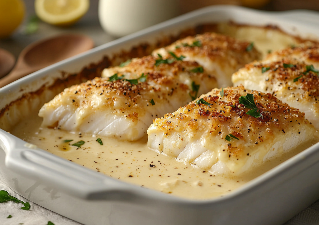 Ароматный минтай в соусе бешамель: быстрый рецепт для ужина за 15 минут!
