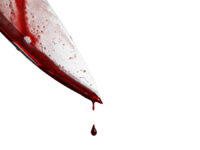 Следственный комитет Москвы успешно раскрыл преступление на улице Адмирала Корнилова Close-up,Of,Man,Holding,Knife,Smeared,With,Blood,And,Still