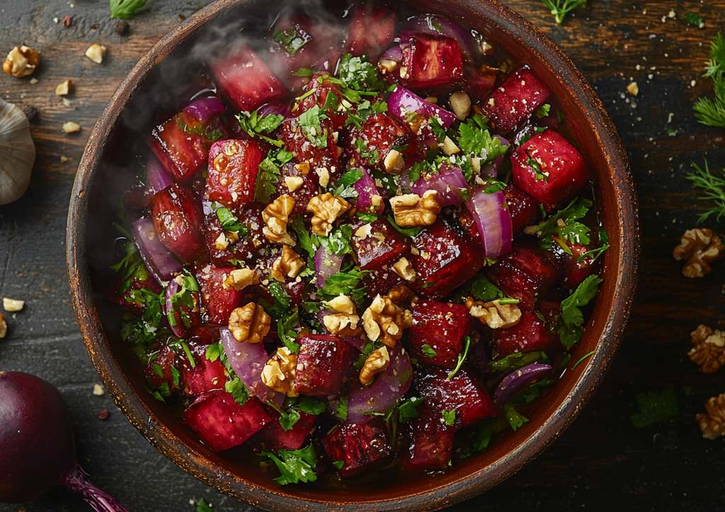 Грузинский повар шедеврально приготовил свеклу! Теперь этот салат любимый