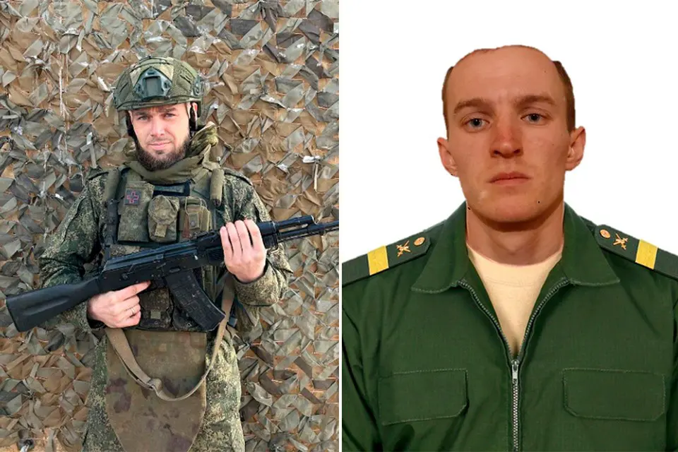 Сержант Алексей Ченчук и гвардии старший сержант Денис Федорин