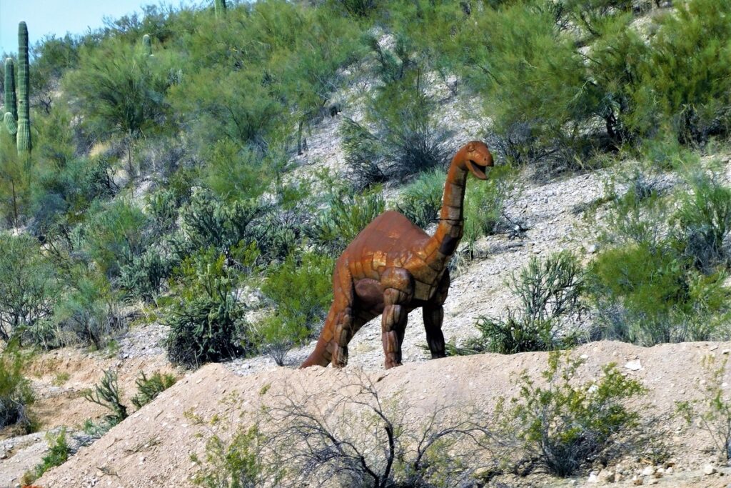 Бронтозавр в пустыне