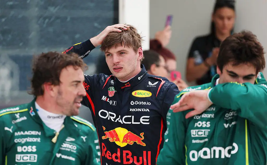 Макс Ферстаппен (в центре) (Mark Thompson / Getty Images)