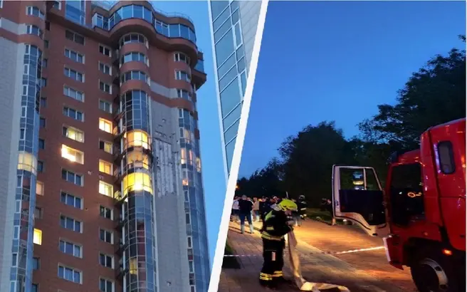 Рассказываем, что происходит на юго-западе Москвы, где обломки БПЛА влетели в жилую многоэтажку | Источник: Игорь Мещанев / MSK1.RU