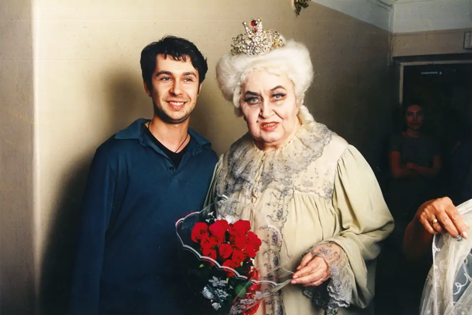 С Павлом Токаревым после прощального спектакля «Пиковая дама» 2002 год. Фото: из семейного архива Ирины Архиповой