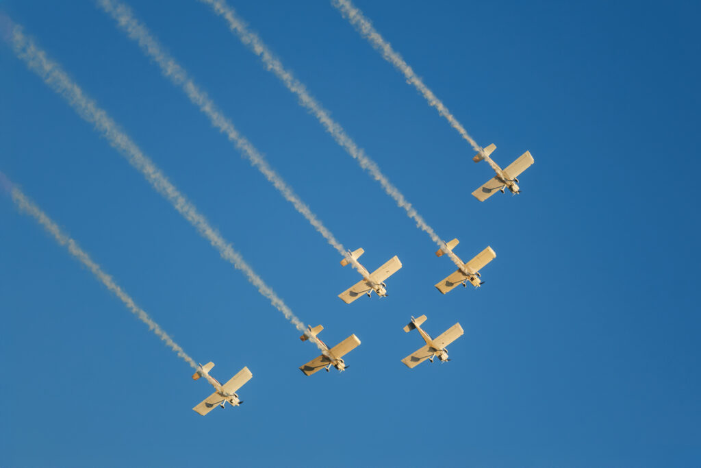 Самолеты в воздухе