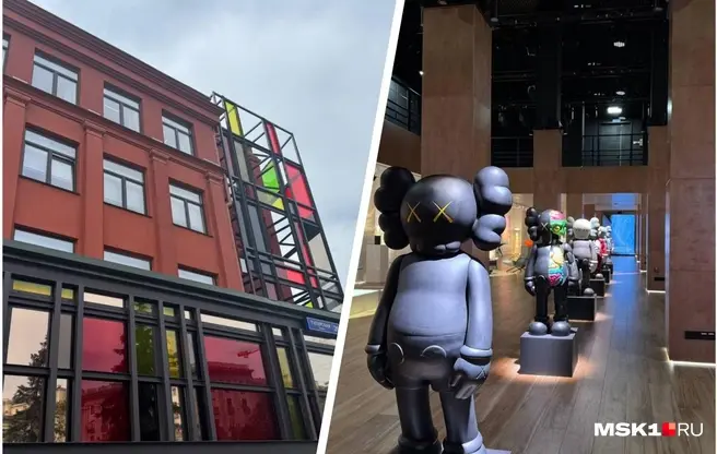 В новом здании музея проводят самую первую выставку | Источник: Арина Майорова / MSK1.RU