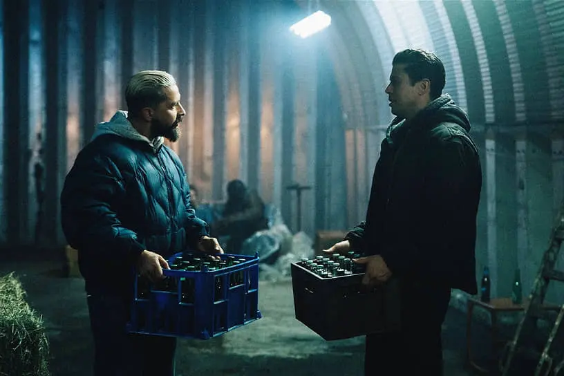 Боксеру-неудачнику Салу (Тоби Кеббел, справа) кажется, что друг-гангстер Винс (Шайа Лабаф) облегчит его бремя