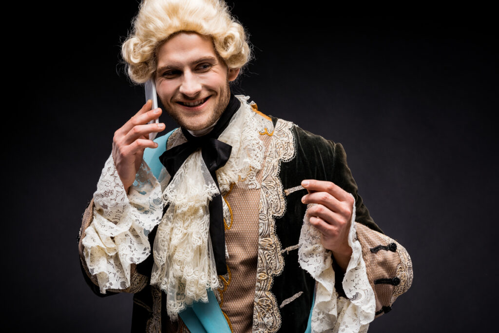 Викторианский мужчина в парике