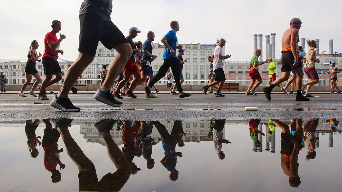 Около 20 тысяч спортсменов приняли участие в Московском марафоне