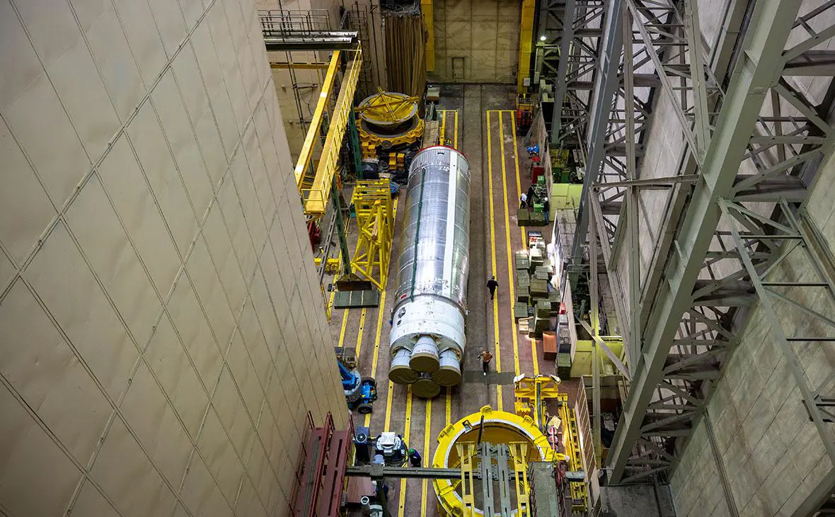 Первая ступень перспективной ракеты-носителя Союз-5 (Артем Пылаев / Роскосмос Медиа / ТАСС)