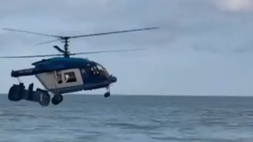 Упавший на дом в Дагестане вертолет до этого ударился о пирс и летел без хвоста