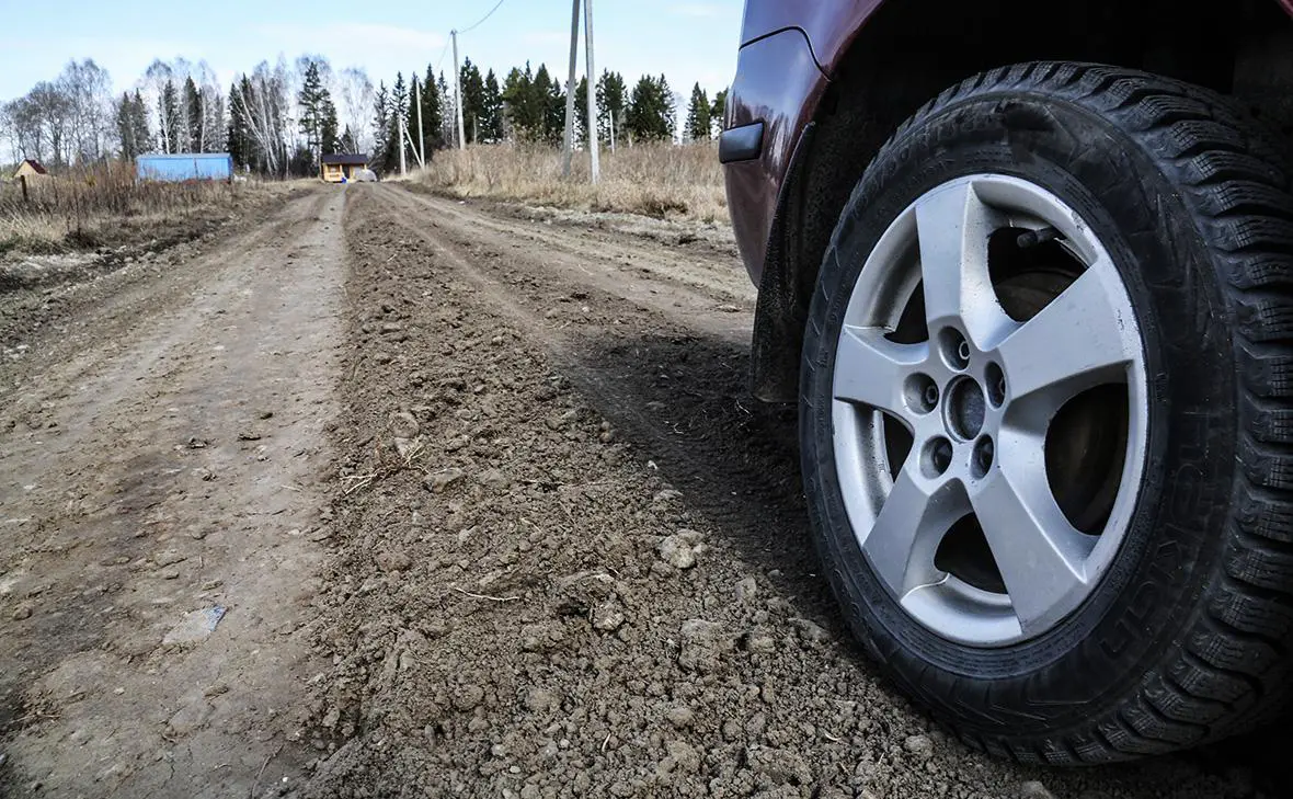 Грунтовая дорога, построенная жительницей села Гусево (Дмитрий Ткачук / URA.RU / ТАСС)