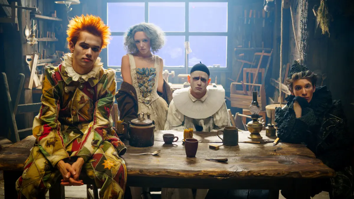 Актеры «Буратино»: Рузиль Минекаев, Анастасия Талызина, Степан Белозеров и Марк Эйдельштейн