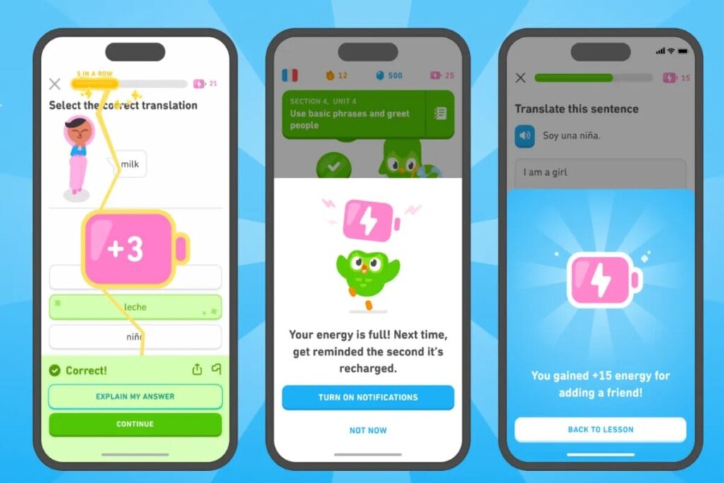 Новшества в Duolingo