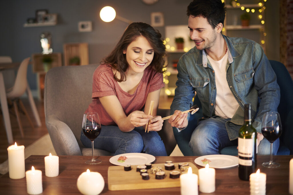 Пара на романтическом свидании