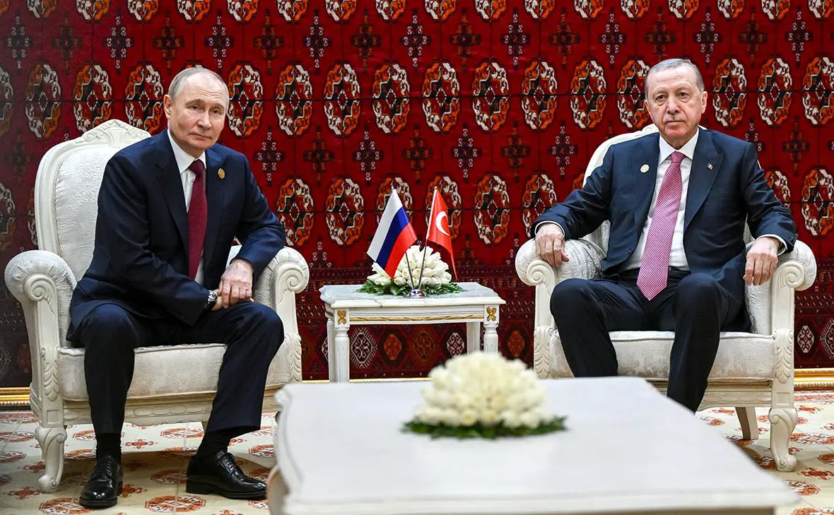 Владимир Путин и Реджеп Тайип Эрдоган (Кристина Кормилицына / Sputnik / Reuters)