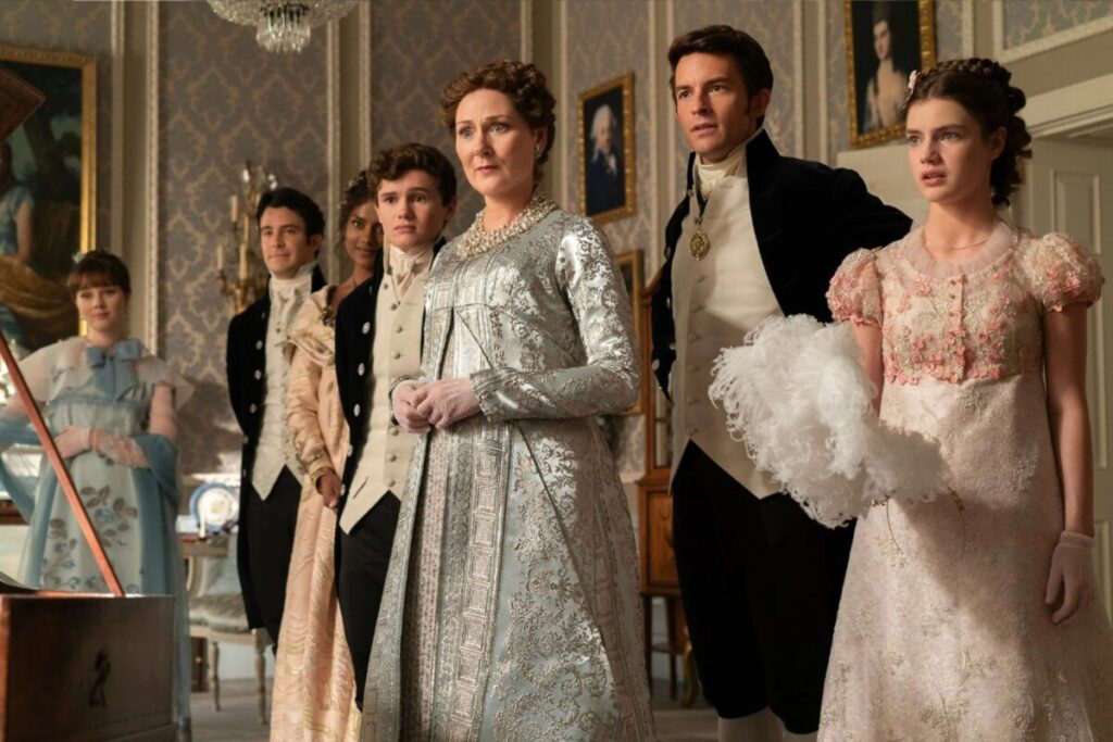Кадр из сериала «Бриджертоны»