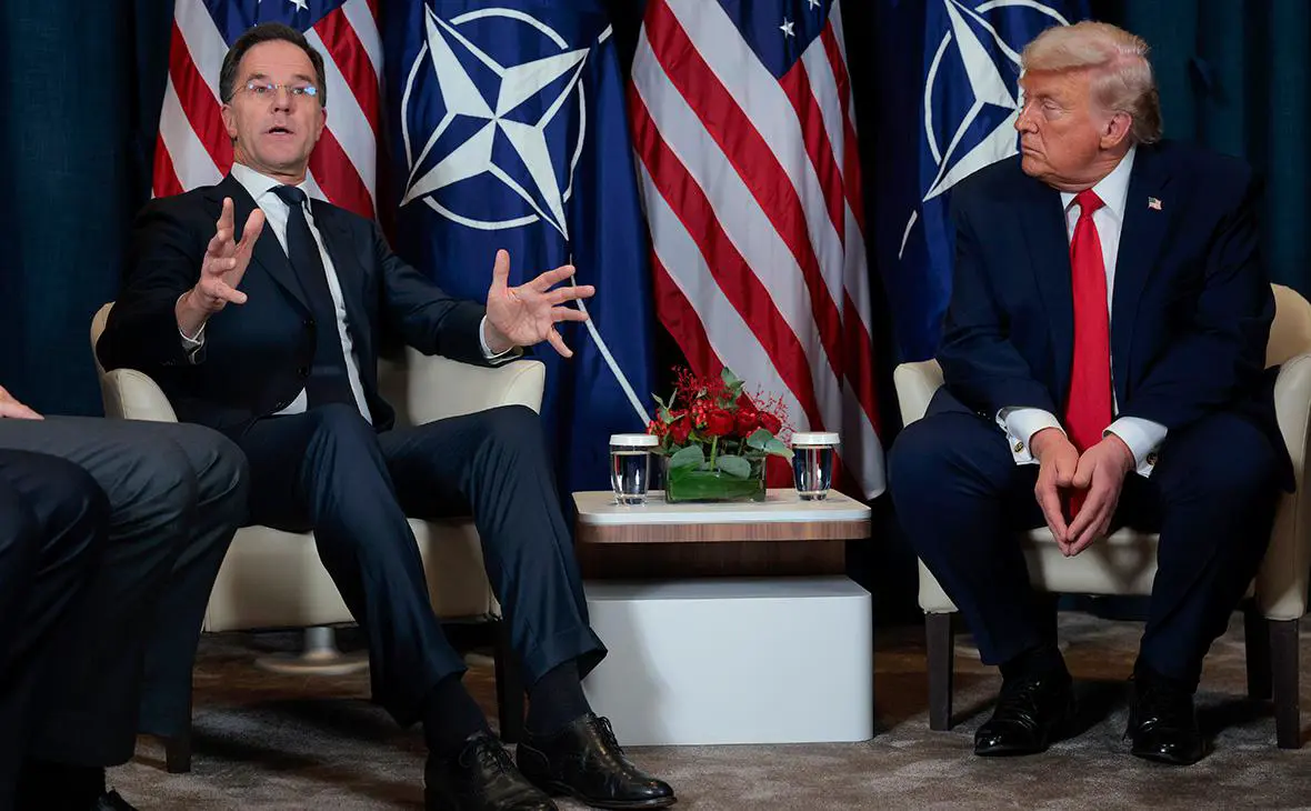 Марк Рютте и Дональд Трамп (Chip Somodevilla / Getty Images)