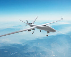 Атака ВСУ на Кубань после соглашения Путина и Трампа по энергообъектам UnmannedSpyMilitaryDroneFliesOverMountainsAtDayTime