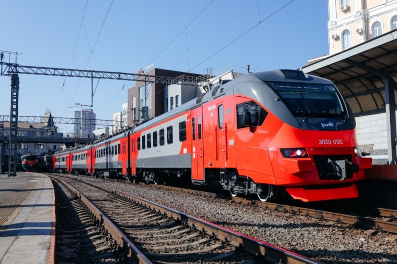 Современный электропоезд пополнил парк подвижного состава в Приморье Оксана Шишенко (Правительство Приморского края)