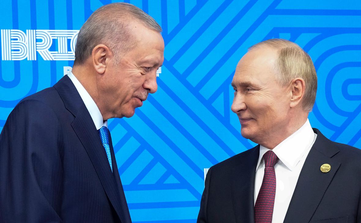 Реджеп Тайип Эрдоган и Владимир Путин (Александр Земляниченко / АР / ТАСС)