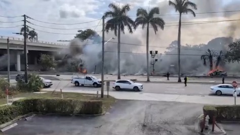 Самолет упал в американском штате Флорида 