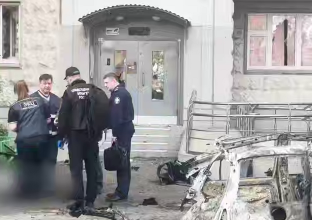 На месте взрыва в Балашихе