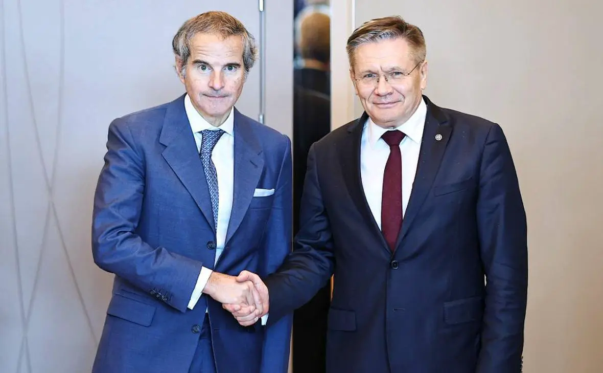 Рафаэль Гросси и Алексей Лихачев (Госкорпорация «Росатом»)