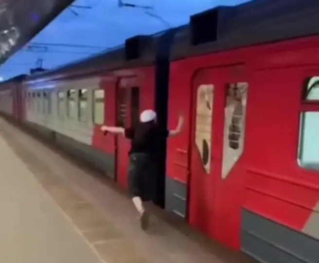 В Москве задержали 14-летнюю школьницу, выбившую стекла в электричке на МЦД-4 | Источник: пресс-служба УТ МВД России по ЦФО