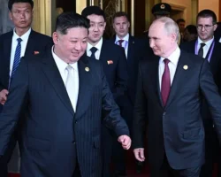 Путин и Ким Чен Ын обсуждают риск срыва секретных сделок России и КНДР putin i kim chen yn obsuzhdayut risk sryva sekretnyh sdelok rossii i kndr-signaldaily-ru-0