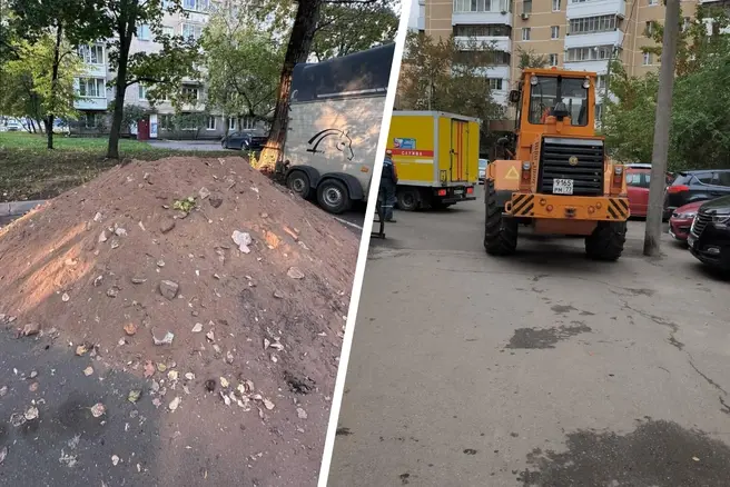 Жители Хорошево-Мневниках воюют с «Жилищником» из-за строительного мусора | Источник: Иван Ёжиков / Нора Ёжика / T.me