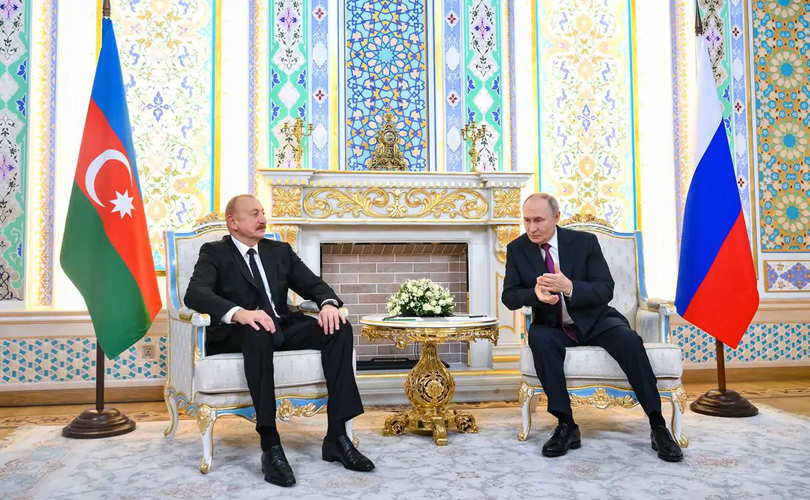 Ильхам Алиев и Владимир Путин (Григорий Сысоев / Sputnik / Reuters)