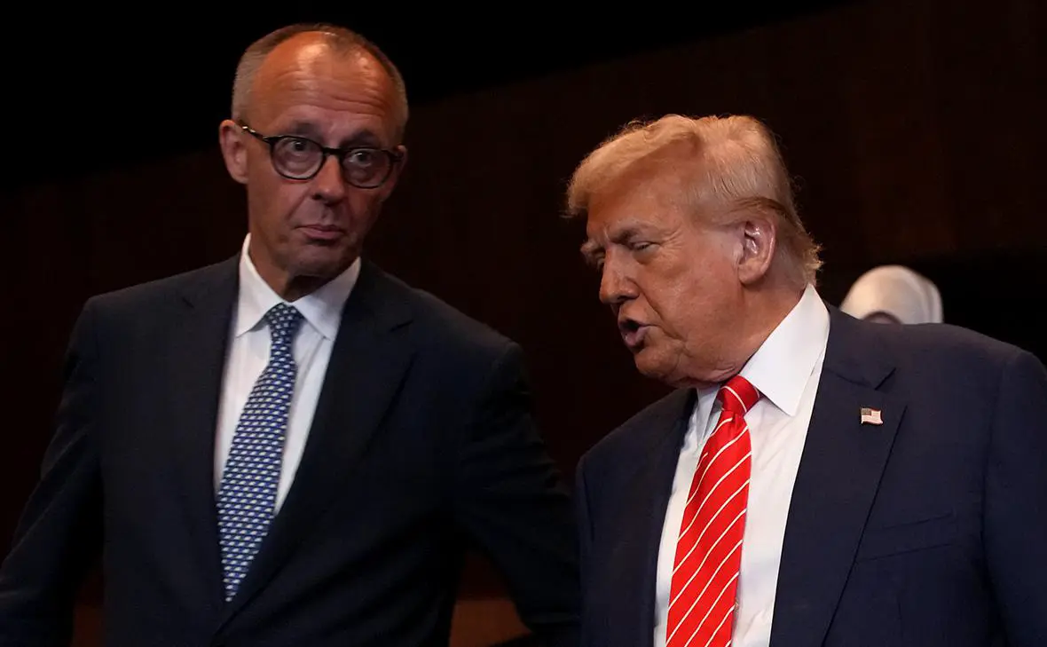 Фридрих Мерц и Дональд Трамп ( Andrew Harnik / Getty Images)