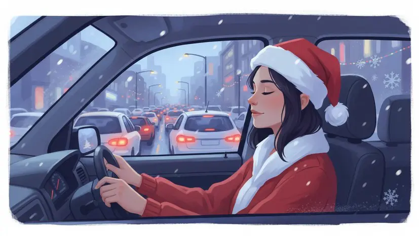 Россиянам объяснили, как сохранить спокойствие в предновогодних пробках