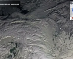 Роскосмос показал, как спутники Электро-Л и Арктика-М сняли циклон roskosmos pokazal kak sputniki elektrol i arktikam snyali cziklon-signaldaily-ru-0