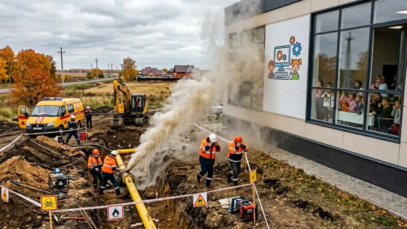 В Омской области детей эвакуировали после утечки газа у ИТ-клуба
