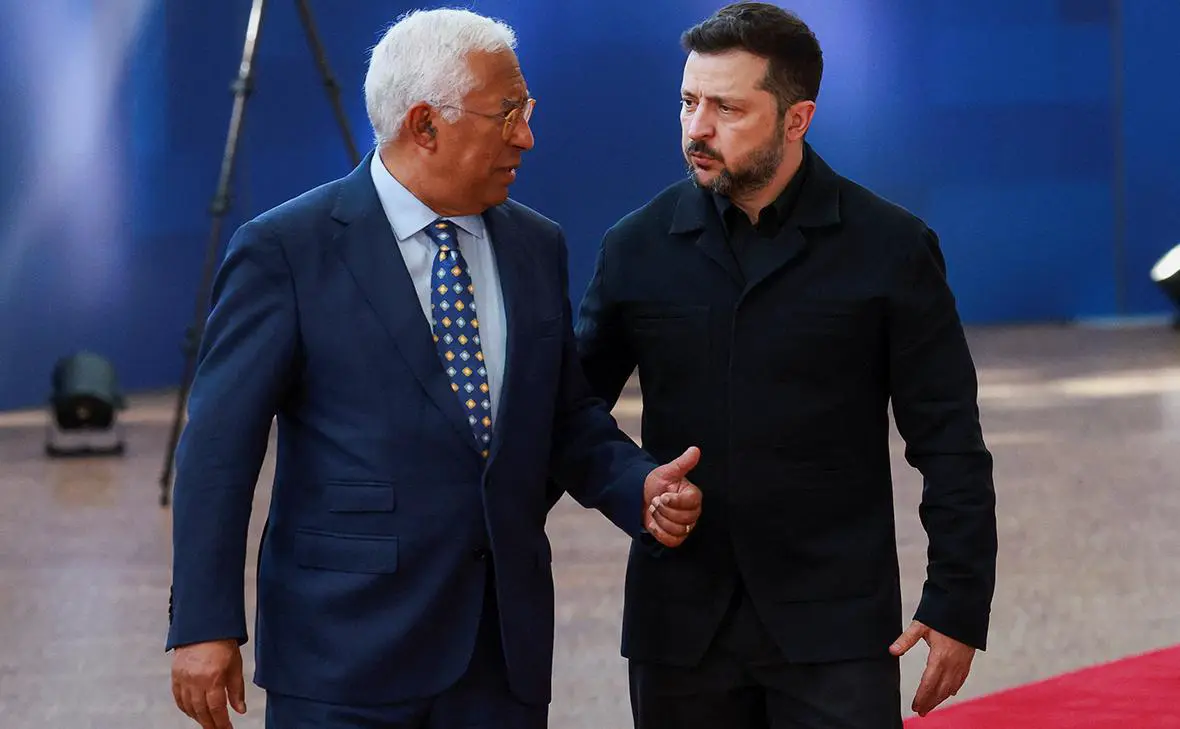 Антониу Кошта и Владимир Зеленский (Yves Herman / Reuters)