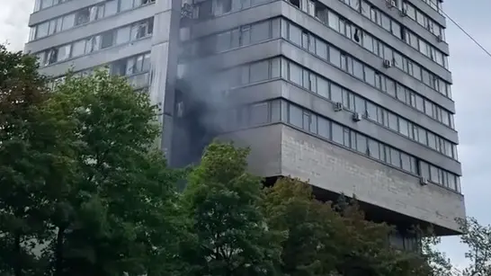 Пожар произошел в здании Росстата на Измайловском шоссе в Москве