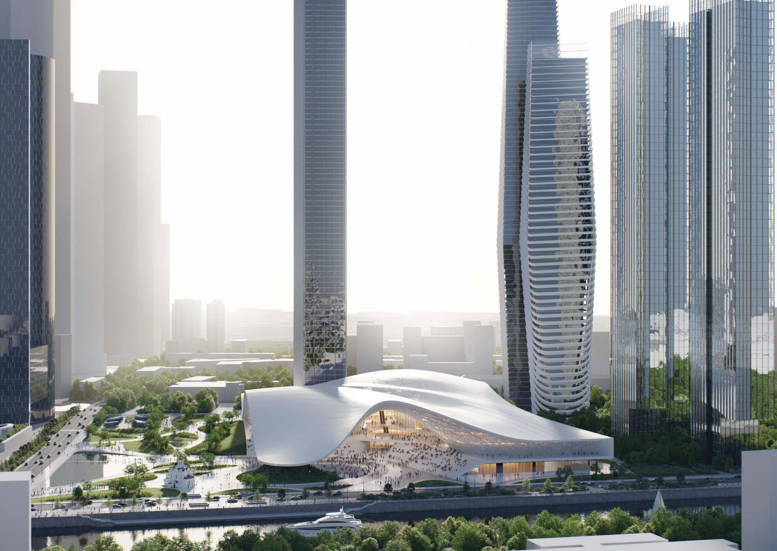 Проект Национального центра «Россия» от архитектурного бюро Atrium