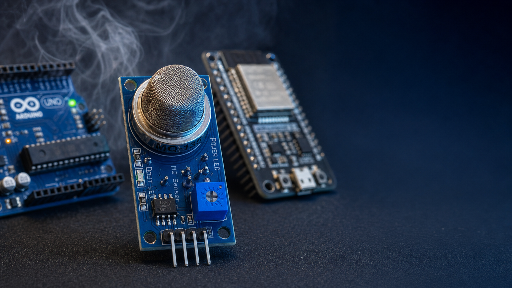 MQ-135: как работает датчик качества воздуха, подключение к Arduino и ESP32, код и калибровка
