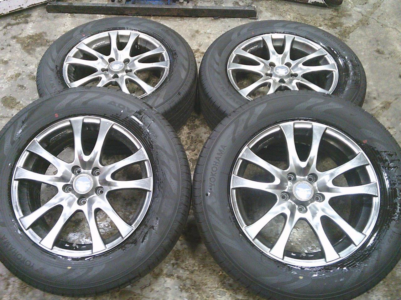 Комплект шин YOKOHAMA ADVAN V03 + диски WORK STEEZ ASPA