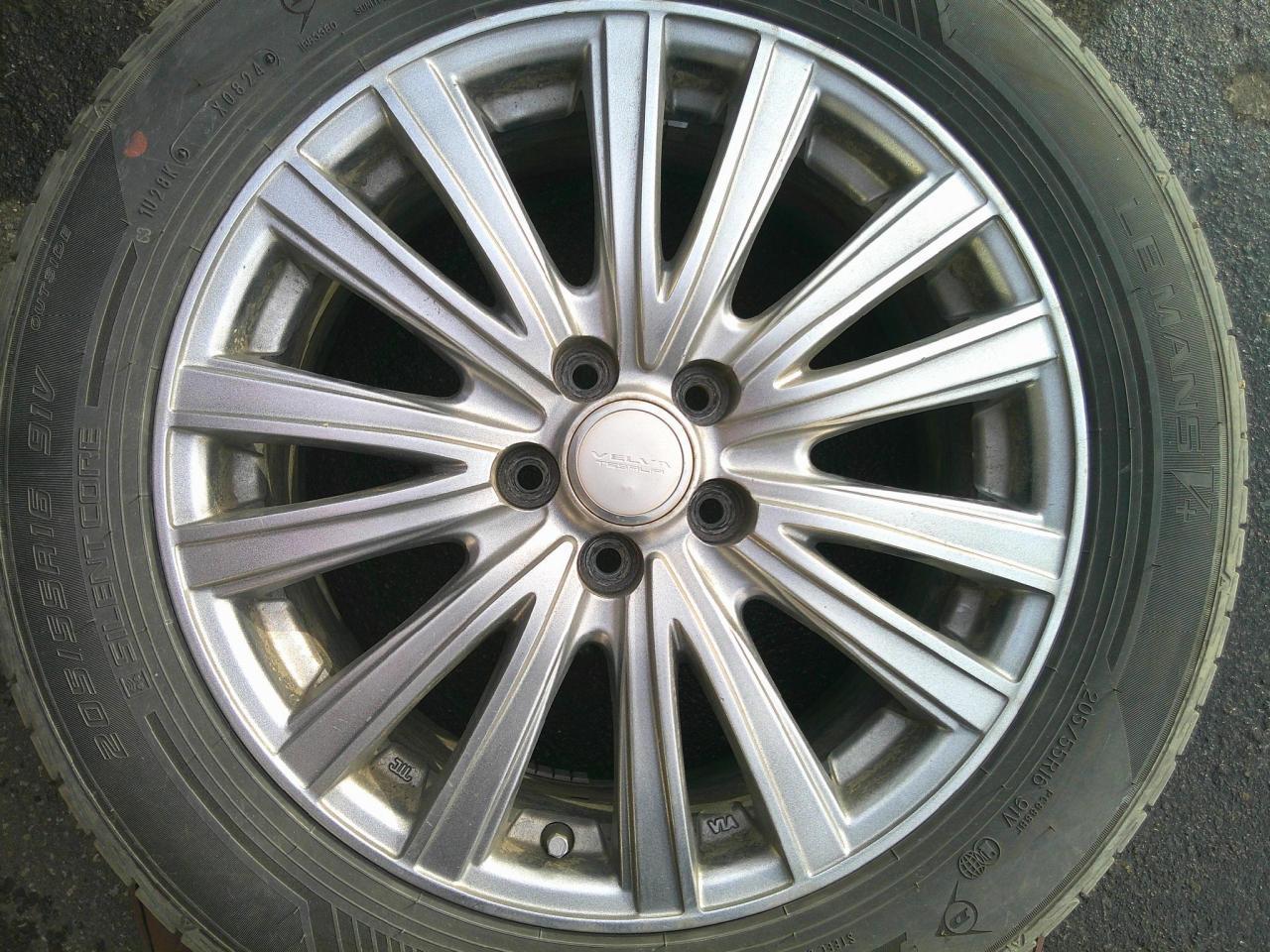 Комплект шин DUNLOP LEMANS V + диски weds VELVA TESALIA