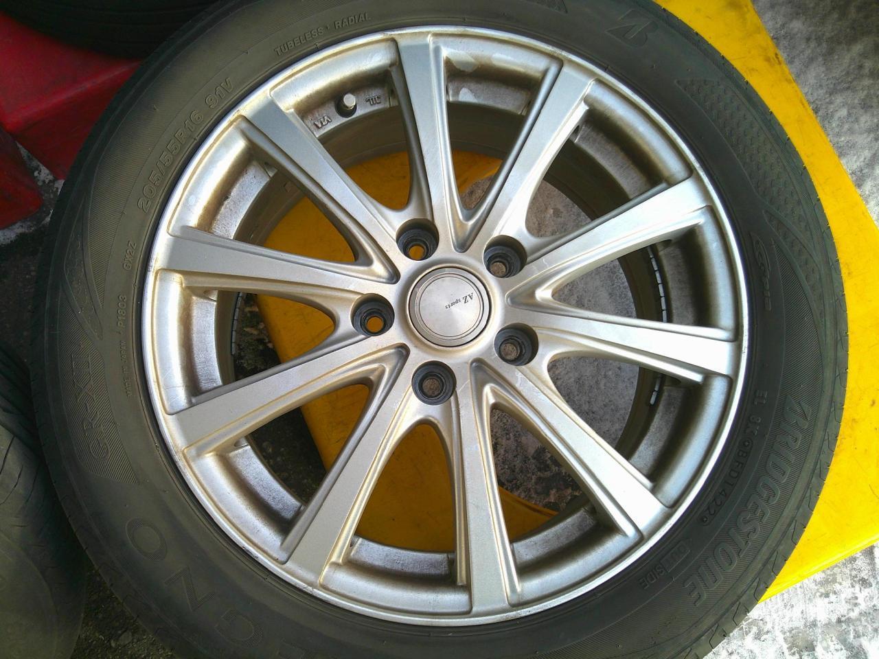 Комплект шин BRIDGESTONE REGNO GR-XⅡ + диски INTER MILANO AZ SPORTS YL-10