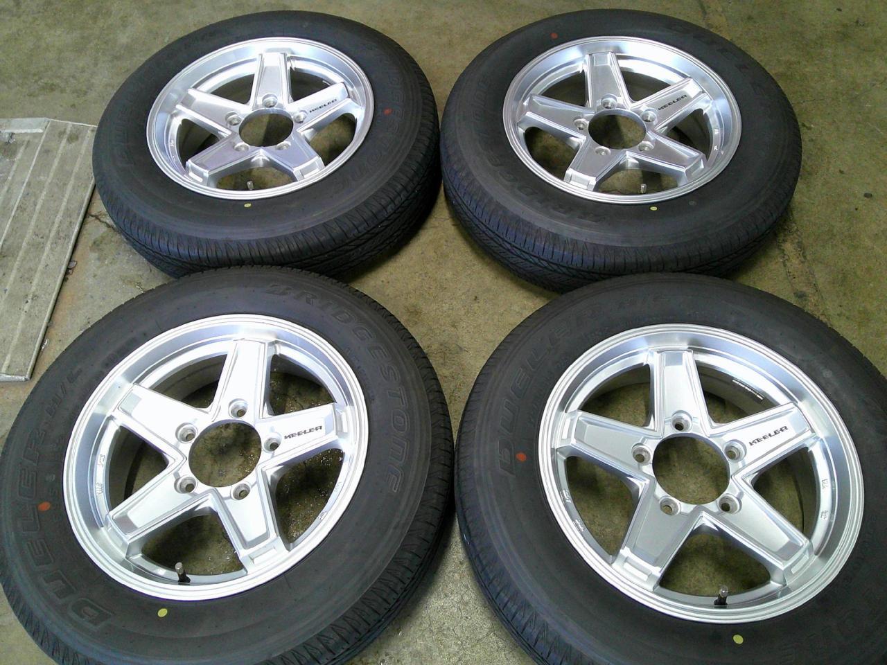 Комплект шин BRIDGESTONE DUELER H/L 852 + диски weds KEELER TACTICS
