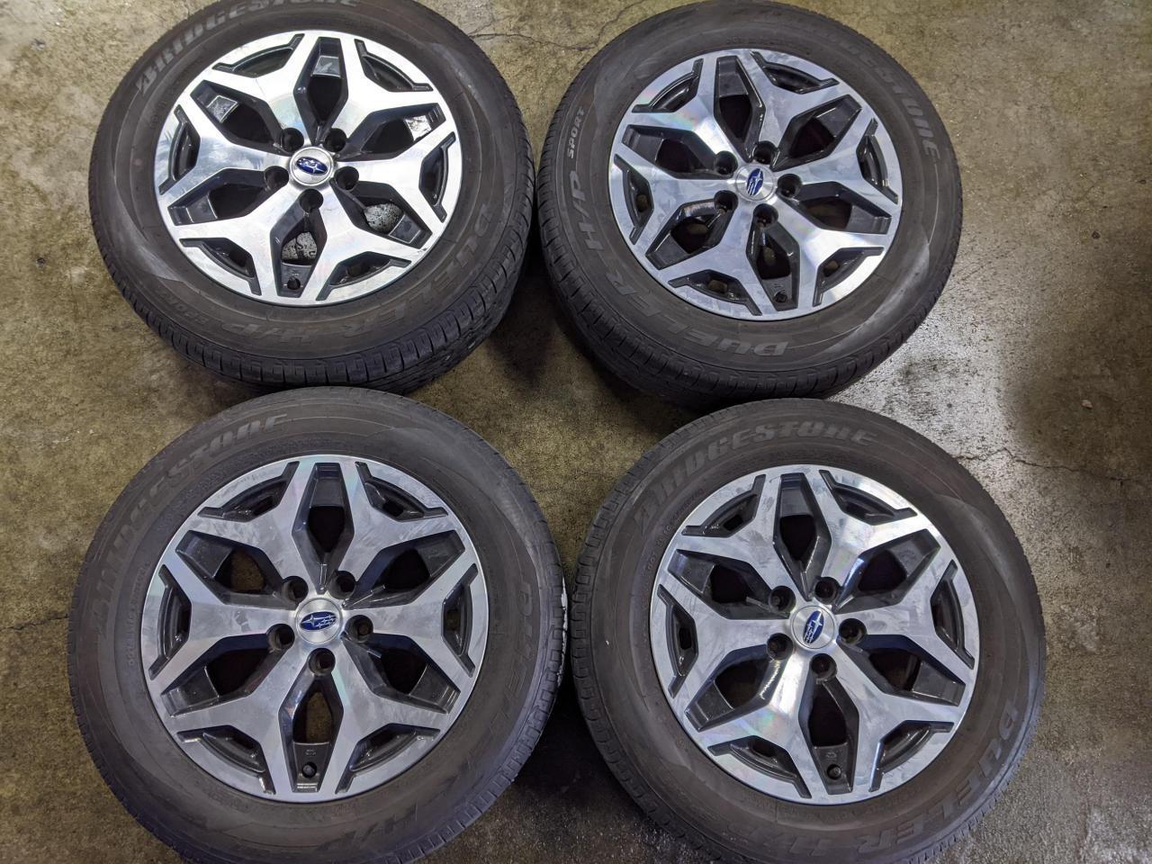Комплект шин BRIDGESTONE DUELER H/P SPORT + штатные диски 255574 Subaru Forester