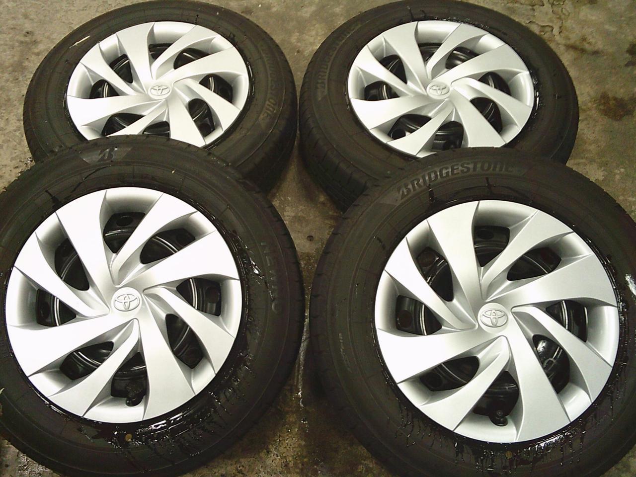 Комплект шин BRIDGESTONE NEWNO + штатные стальные диски Toyota Yaris /KSP210