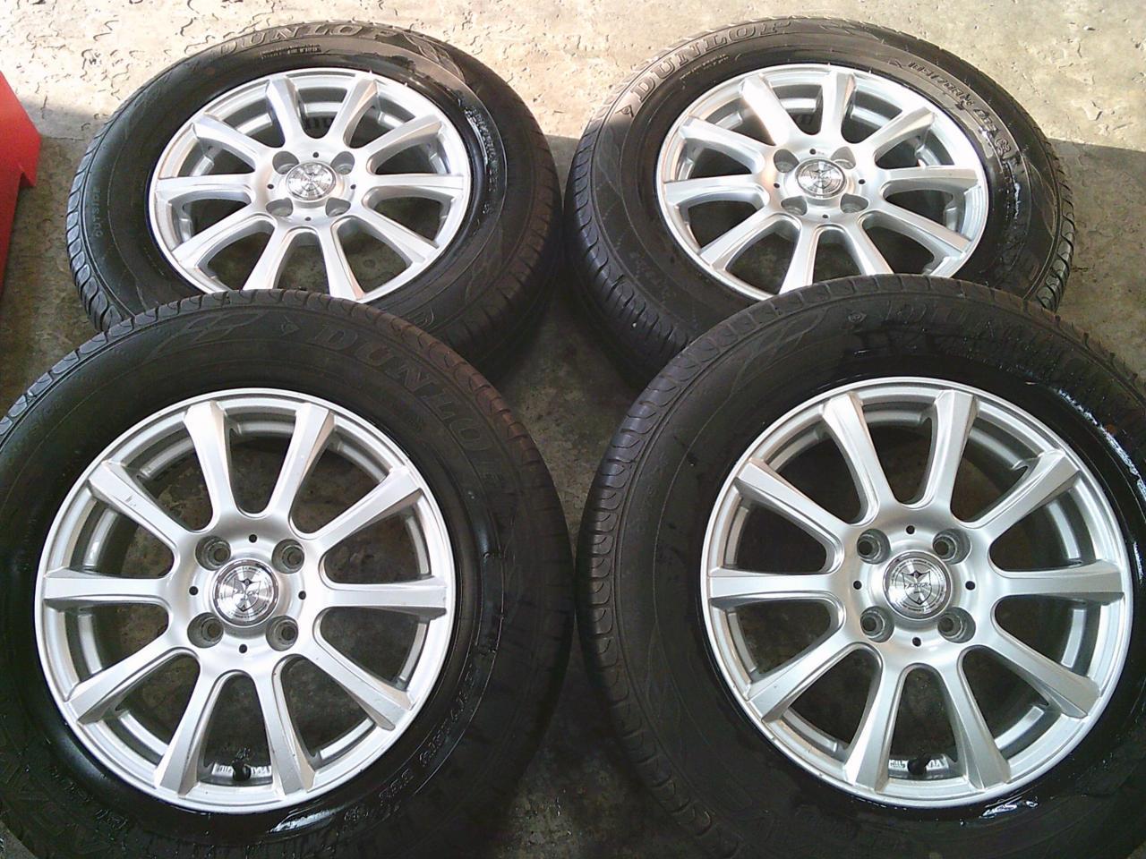 Комплект шин DUNLOP ENASAVE EC204 + диски weds JOKER STRAIGHT
